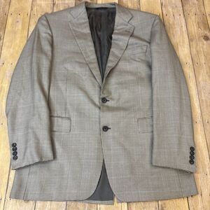 Brooks Brothers 1818 Madison Blazer Houndstooth E Thomas Silk Wool 42L